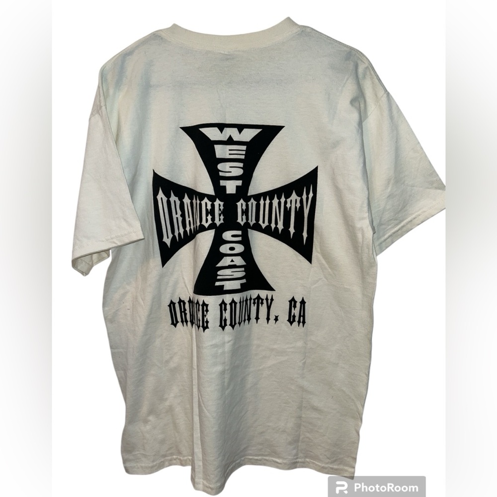 West Coast Choppers Orange County Rare Vintage Graphic T-Shirt Size Large